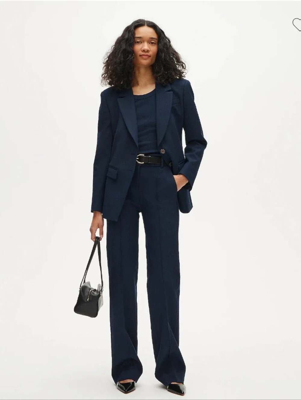 J Crew Madelyn blazer in four-season stretch Cc289 NEW! Size 8 Navy $258 Retail - Picture 2 of 9